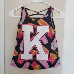 Justice Girls "K" Tank Top Size 6/7